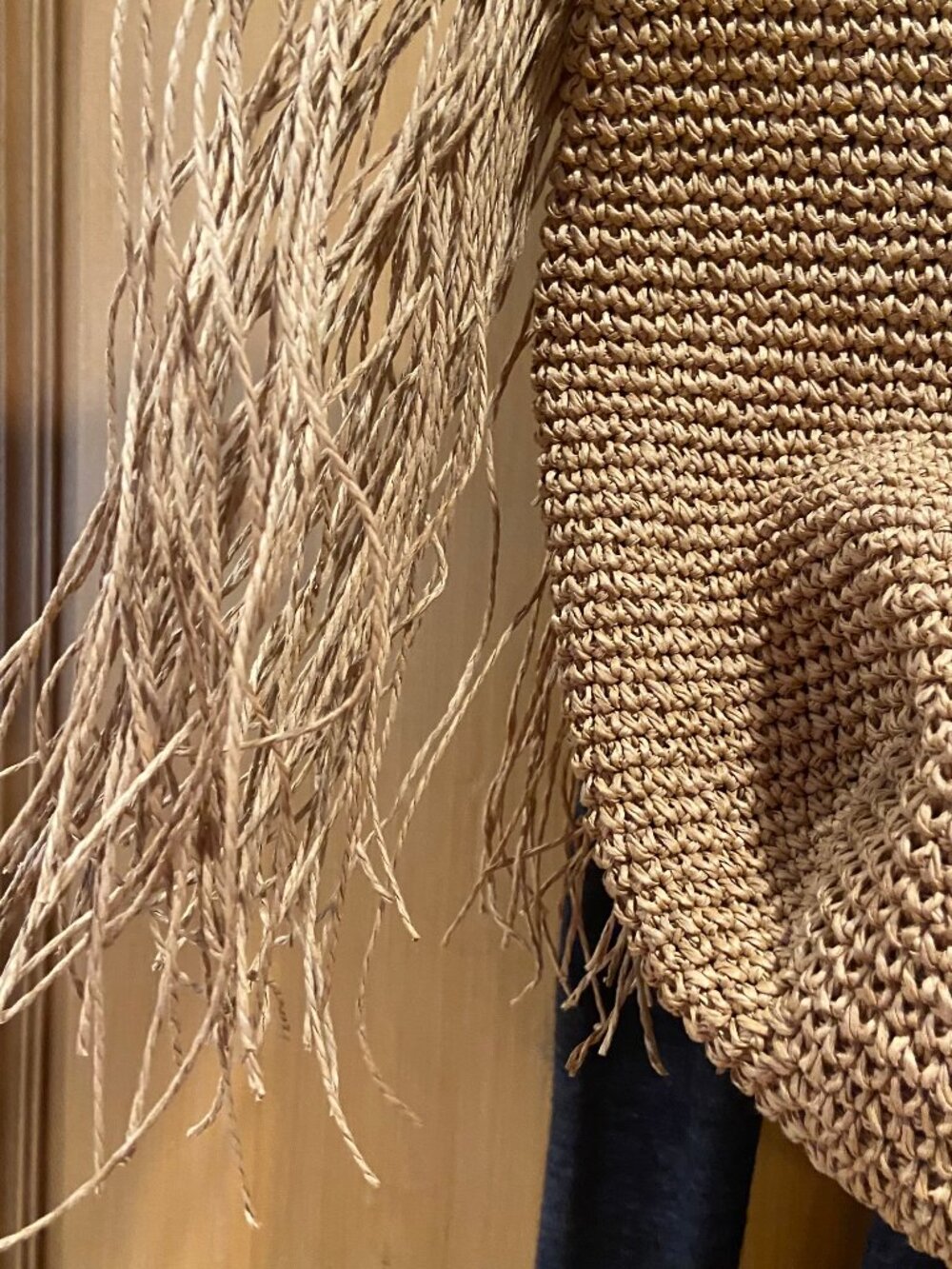 Handmade Raffia Beach Bag - Picture 3 of 3